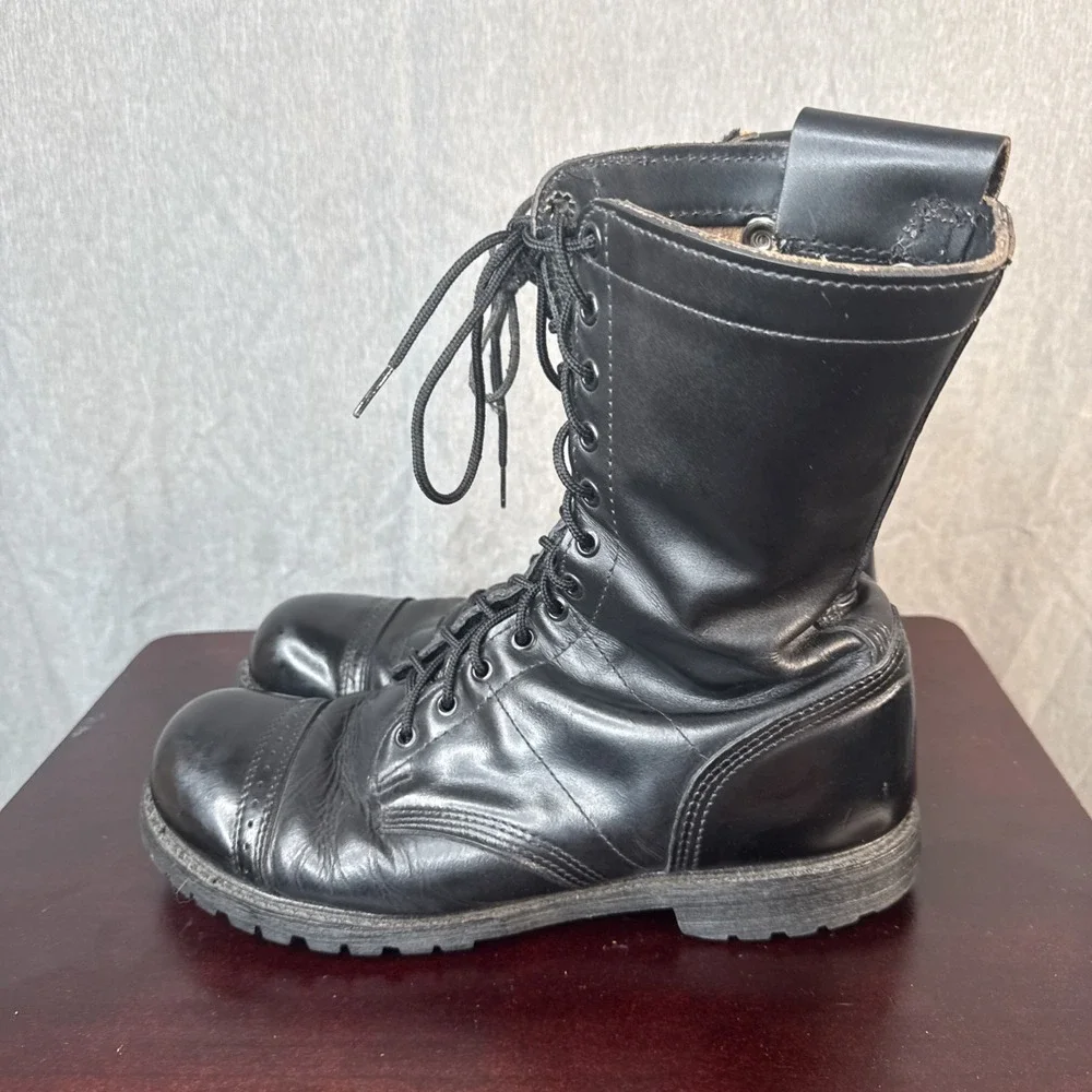 HH Brand Double H Military Combat Leather Jump Boots Men's 11 W Made in USA